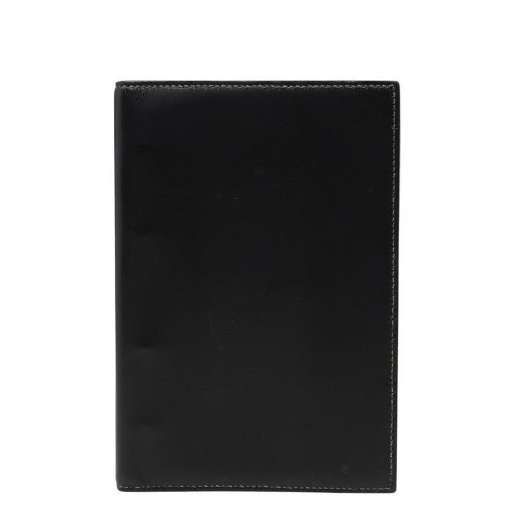 Hermes Leather Agenda Cover Black